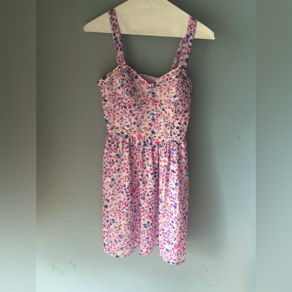 Candie’s Foral Sweetheart Dress